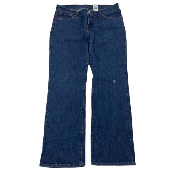 Lucky Brand Dungarees Boot Cut Mid Rise Regular Length Denim Jeans 32 (34x31) - Picture 1 of 5